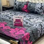Bedsheet King Size Bed 3-Pcs Set (Cotton Fabric) Export Quality - Image 8