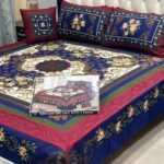 Luxury Bedsheet - 4pc King Size Bedsheet - 3d Crystal Cotton - Bed sheets Double bed King Size with 2 Pillow Covers- - Image 2