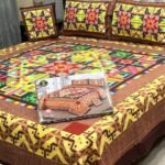 Luxury Bedsheet - 4pc King Size Bedsheet - 3d Crystal Cotton - Bed sheets Double bed King Size with 2 Pillow Covers- - Image 11
