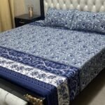 High Quality Fine Cotton Bedsheet 3 Piece Set Double Bed Printed 3D Crystal Cotton King Size Bedsheet - Image 13