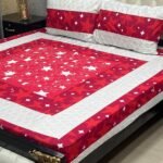 Embroidered Patch Work King Size BedSheet - High Quality - Cotton Satin Double Bedsheet Embroided - Galaxy Bedding - Image 5