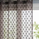 Premium Sheer Net Curtains for Windows & Doors | Classic Embroidered Look | Light Filtering and Easy to Install