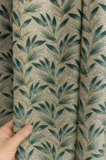 Soft Leaf Pattern Curtains Single Panel (1 Curtain) Stylish Room Curtain Elegant Cortains, Curtans & Curtens with Premium Parda & Cartan for Bedroom & Living Area - Image 2