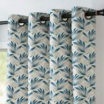 Soft Leaf Pattern Curtains Single Panel (1 Curtain) Stylish Room Curtain Elegant Cortains, Curtans & Curtens with Premium Parda & Cartan for Bedroom & Living Area