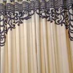 Velvet Curtain Laser Print 2 Pcs – Premium Malai Velvet Heavy Parda for Bedroom & Living Room | Elegant Eyelet Design Window Curtain