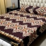 BeQuest Big Flowers High Quality Fine Soft Cotton Unique Designed Bedsheet - Image 11