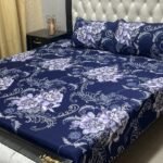 BeQuest Big Flowers High Quality Fine Soft Cotton Unique Designed Bedsheet - Image 7