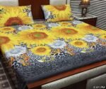 BeQuest Big Flowers High Quality Fine Soft Cotton Unique Designed Bedsheet - Image 8
